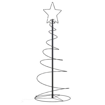Con de lumină pentru brad de Crăciun 80 LED-uri alb cald 120 cm GartenMobel Dekor