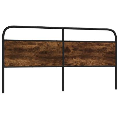 Tăblie stejar afumat 200 cm oțel și lemn prelucrat GartenMobel Dekor