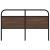 Tăblie de pat, stejar maro, 150 cm, lemn prelucrat și oțel GartenMobel Dekor