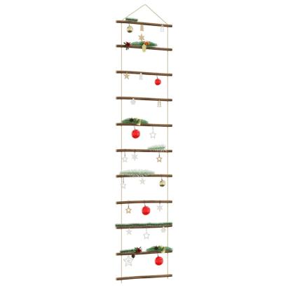 Decorare de perete în formă de scară 50x200 cm ramură naturală GartenMobel Dekor