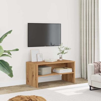 Dulap TV, stejar artizanal, 80x40x40 cm, lemn prelucrat GartenMobel Dekor