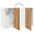 Dulap suspendat, stejar artizanal, 30x31x60 cm, lemn prelucrat GartenMobel Dekor