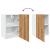 Dulap suspendat, stejar artizanal, 40x31x60 cm, lemn prelucrat GartenMobel Dekor