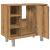 Dulap pentru baie stejar artizanal, 60x32x53,5cm lemn prelucrat GartenMobel Dekor