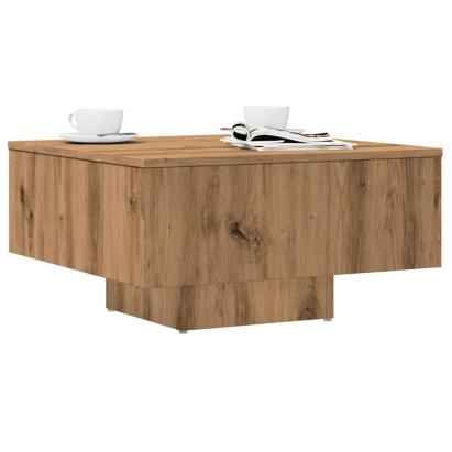 Măsuță de cafea, Stejar artizanal, 60x60x31,5 cm lemn prelucrat GartenMobel Dekor