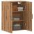Dulap montat pe perete, stejar artizanal, 69,5x34x90 cm GartenMobel Dekor