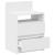 Noptiera cu 2 sertare alb 40x33x60 cm GartenMobel Dekor
