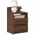 Noptiere 2 buc cu 2 sertare Stejar maro 40x33x60 cm GartenMobel Dekor