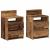 Noptiere 2 buc cu 2 sertare Lemn vechi 40x33x60 cm GartenMobel Dekor
