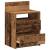 Noptiere 2 buc cu 2 sertare Lemn vechi 40x33x60 cm GartenMobel Dekor