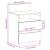 Noptiere 2 buc cu 2 sertare Lemn vechi 40x33x60 cm GartenMobel Dekor