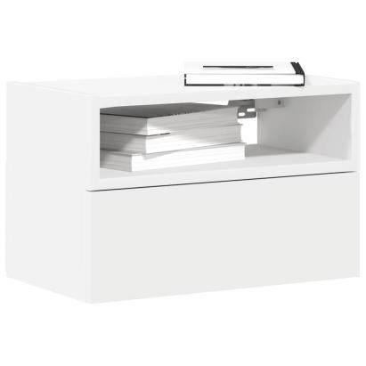 Noptiere de perete, 2 buc., alb, 45x26x28,5 cm GartenMobel Dekor