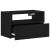 Noptiere de perete, 2 buc., negru, 45x26x28,5 cm GartenMobel Dekor