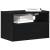Noptiere de perete, 2 buc., negru, 45x26x28,5 cm GartenMobel Dekor