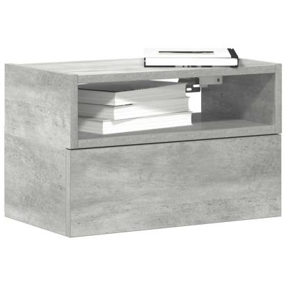 Noptieră de perete, gri beton, 45x26x28,5 cm GartenMobel Dekor