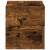 Noptiere de perete, 2 buc., stejar fumuriu, 45x26x28,5 cm GartenMobel Dekor