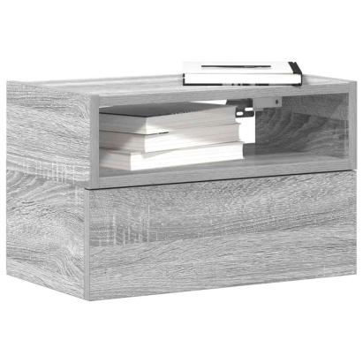 Noptiere de perete, 2 buc., sonoma gri, 45x26x28,5 cm GartenMobel Dekor