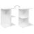 Noptiere 2 buc Alb 46,5x29x61 cm Lemn prelucrat GartenMobel Dekor