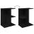 Noptiera Stejar negru 46,5x29x61 cm Lemn prelucrat GartenMobel Dekor
