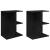 Noptiere 2 buc Stejar negru 46,5x29x61 cm Lemn prelucrat GartenMobel Dekor