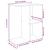 Noptiera gri beton 46,5x29x61 cm Lemn prelucrat GartenMobel Dekor