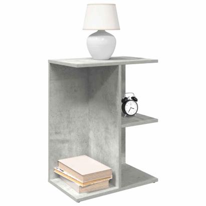 Noptiera gri beton 46,5x29x61 cm Lemn prelucrat GartenMobel Dekor