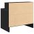 Noptiere cu sertar 2 buc stejar negru 51x31x47 cm GartenMobel Dekor