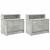 Noptiere cu sertar 2 buc gri beton 51x31x47 cm GartenMobel Dekor