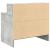 Noptiere cu sertar 2 buc gri beton 51x31x47 cm GartenMobel Dekor
