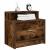 Noptiere cu sertar 2 buc stejar afumat 51x31x47 cm GartenMobel Dekor