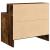 Noptiere cu sertar 2 buc stejar afumat 51x31x47 cm GartenMobel Dekor