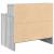 Noptiera cu sertar Gri Sonoma 51x31x47 cm GartenMobel Dekor