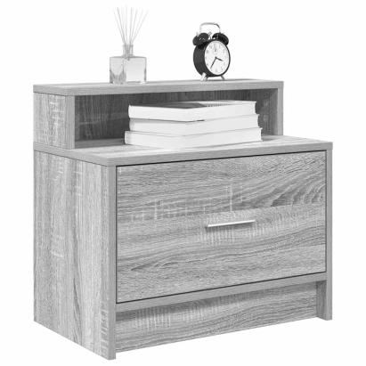 Noptiera cu sertar Gri Sonoma 51x31x47 cm GartenMobel Dekor