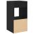 Noptiere cu sertar 2 buc stejar negru 35x34x66,5 cm GartenMobel Dekor