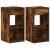 Noptiere cu sertar 2 buc Stejar afumat 35x34x66,5 cm GartenMobel Dekor