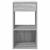 Noptiera cu sertar Gri Sonoma 35x34x66,5 cm GartenMobel Dekor