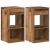 Noptiere cu sertar 2 buc lemn vechi 35x34x66,5 cm GartenMobel Dekor