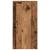 Noptiere cu sertar 2 buc lemn vechi 35x34x66,5 cm GartenMobel Dekor