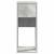 Suport turn computer cu sertar gri beton 30x44x74 cm GartenMobel Dekor