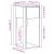 Suport turn computer cu sertar gri beton 30x44x74 cm GartenMobel Dekor