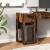 Suport turn pentru computer cu sertar Stejar afumat 30x44x74 cm GartenMobel Dekor
