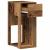 Suport turn pentru computer cu sertar lemn vechi 30x44x74 cm GartenMobel Dekor
