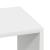 Biblioteci 2 buc, stivuibile, alb, 30x30x80 cm, lemn prelucrat GartenMobel Dekor