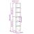 Biblioteci 2 buc, stivuibile, alb, 30x30x80 cm, lemn prelucrat GartenMobel Dekor