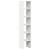 Biblioteci 2 buc, stivuibile, alb, 30x30x80 cm, lemn prelucrat GartenMobel Dekor