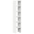 Biblioteci 2 buc, stivuibile, alb, 30x30x80 cm, lemn prelucrat GartenMobel Dekor