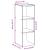 Bibliotecă stivuabilă Gri Beton 30x30x80 cm Lemn prelucrat GartenMobel Dekor