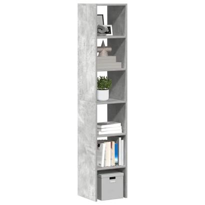 Biblioteci 2 buc. stivuibile Gri Beton Lemn prelucrat GartenMobel Dekor