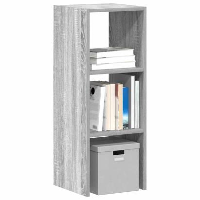 Bibliotecă stivuabilă Gri sonoma 30x30x80 cm Lemn prelucrat GartenMobel Dekor