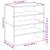 Rafturi pantofi 2 buc stivuibile alb 60x30x30,5 cm GartenMobel Dekor